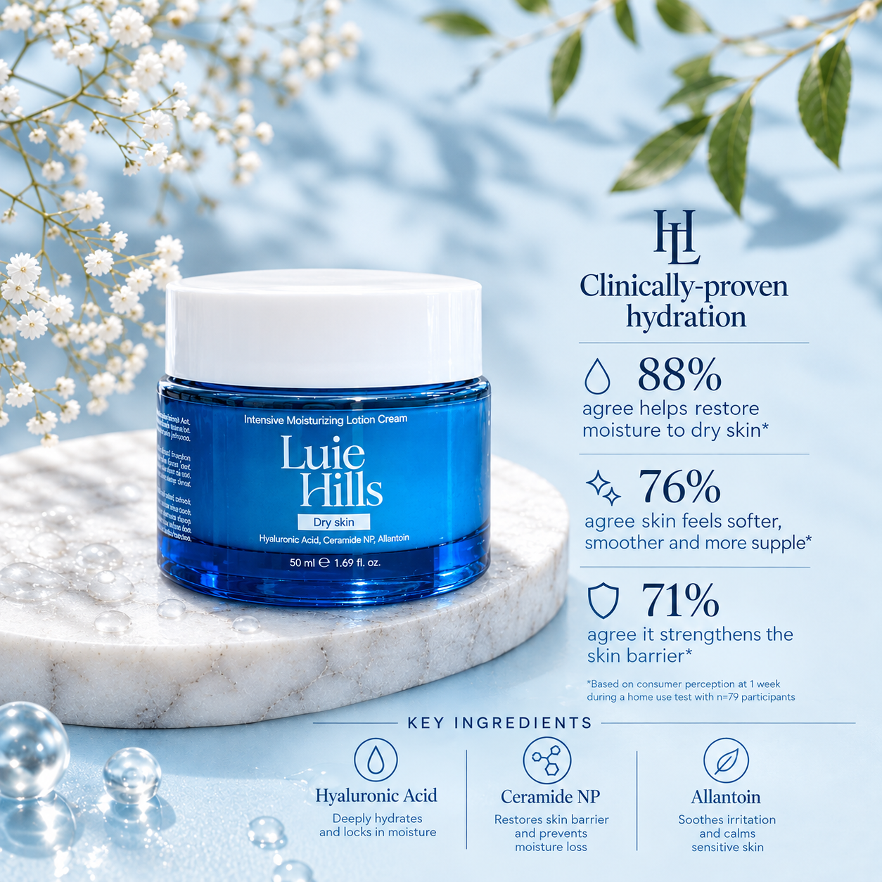 Luie Hills Lotion Cream for Normal to Dry Skin